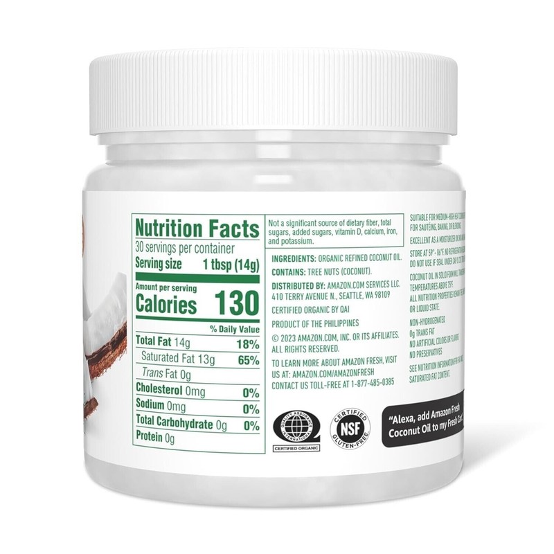Amazon Fresh, Organic Virgin Coconut Oil, 15 Fl Oz gallery
