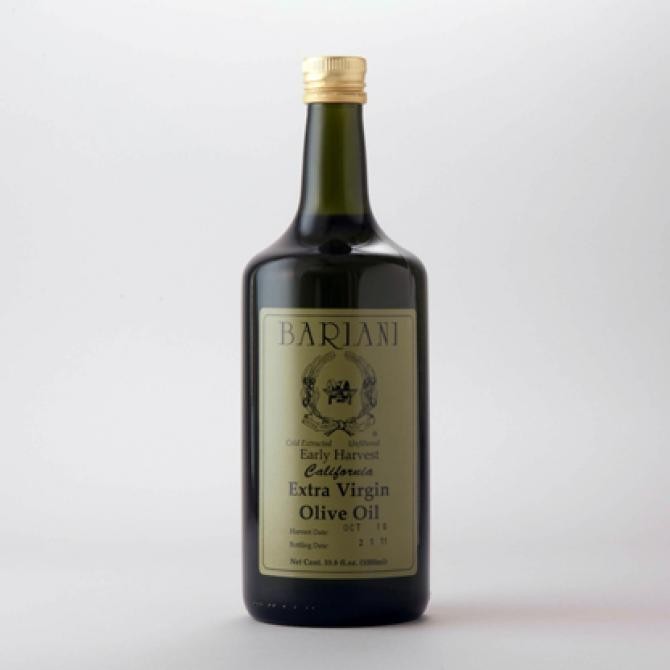 Bariani California EARLY HARVEST Extra Virgin Olive Oil – 1 liter (33.8 oz)