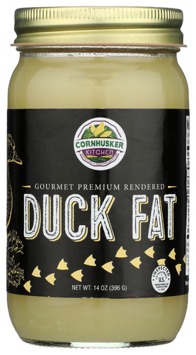 Cornhusker Kitchen Fats Premium Rendered Duck Fat 14 oz (Pack of 6)