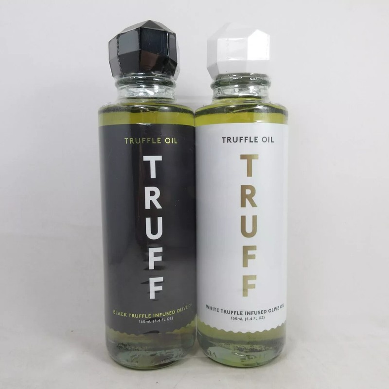 TRUFF Truffle Oil White & Black Truffle Infused Olive Oil – (5.4 FL OZ) (2 PACK)