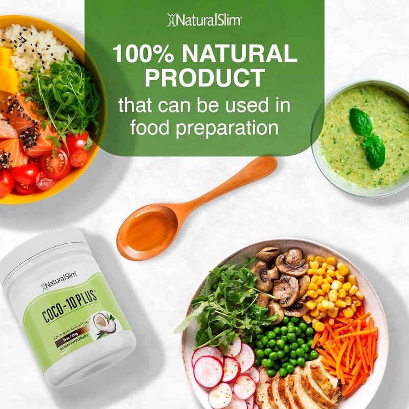 Coco10 Plus With Coq10 - Organic Coconut Oil For Cooking, Baking, Mi gallery