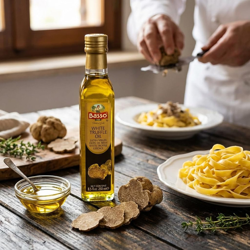 BASSO 1904 White Truffle Infused Oil, 8.5 Fl Oz (250Ml) – Premium Italian Gourme gallery