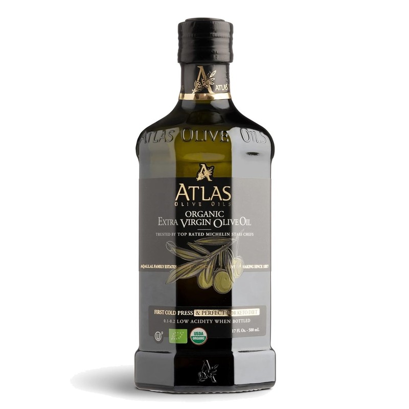 Atlas Organic Moroccan Olive Oil, Cold Pressed EVOO