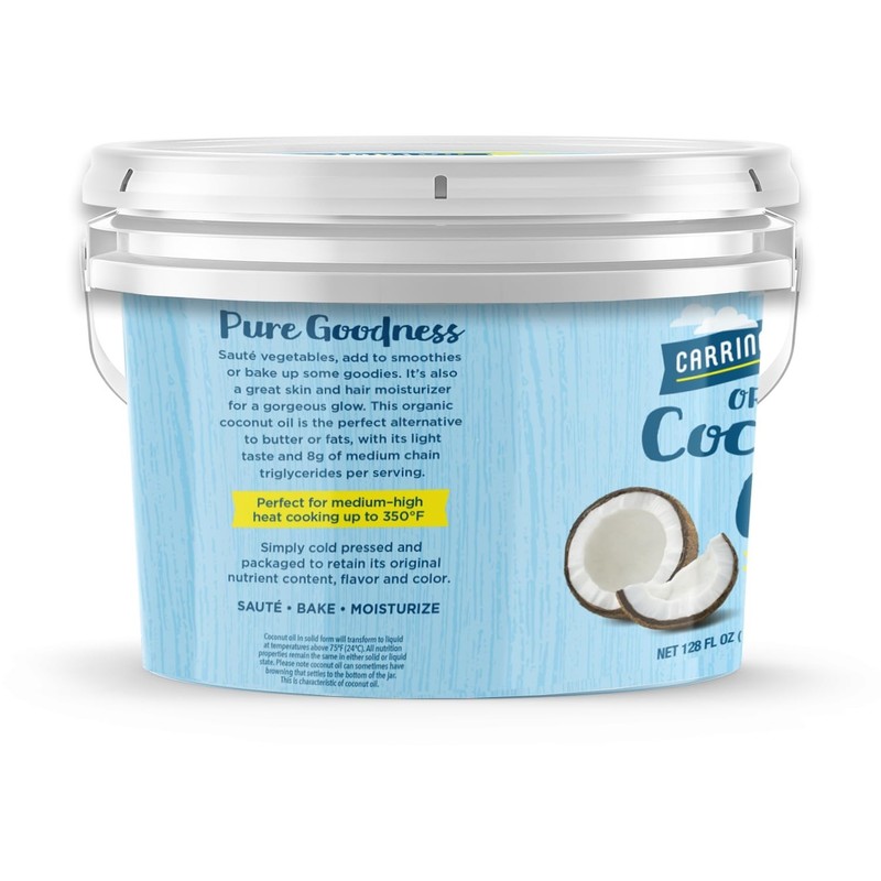 Cold Pressed Coconut Oil 1 Gallon Non GMO Gluten Free for Cooking Baking gallery