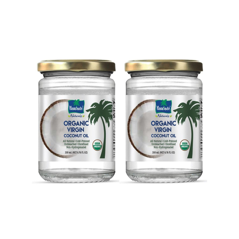 NEW 100% Virgin Organic Coconut Oil Cold Pressed Pure Unrefined Glass Jar Lube