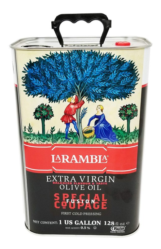 LaRambla Extra Virgin Olive Oil, One US Gallon, Special Coupage, First Cold P…