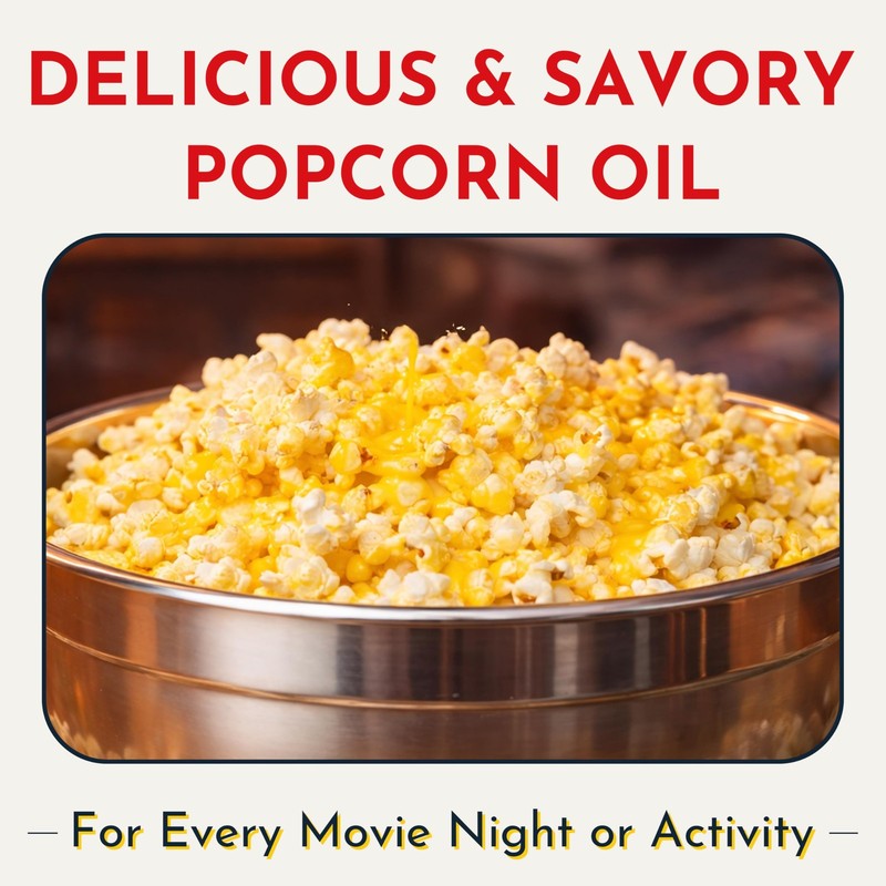 Real Theater Coconut Popcorn Oil - 30 oz Butter Flavored Coconut Oil for Whir... gallery