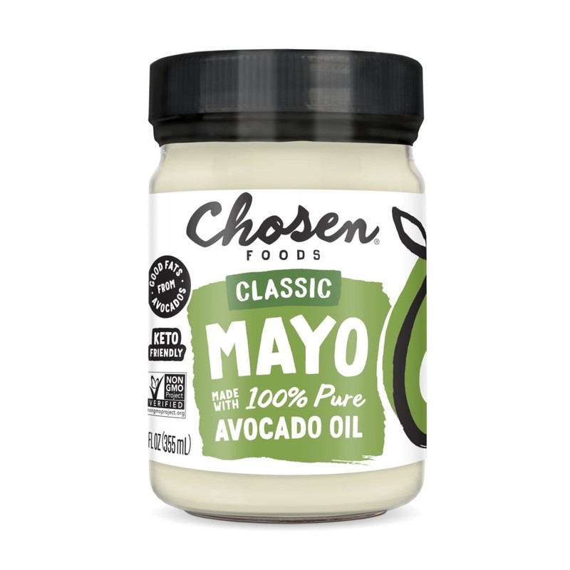 Chosen Foods 100% Pure Avocado Oil Classic Mayo,Gluten-Free 12 oz