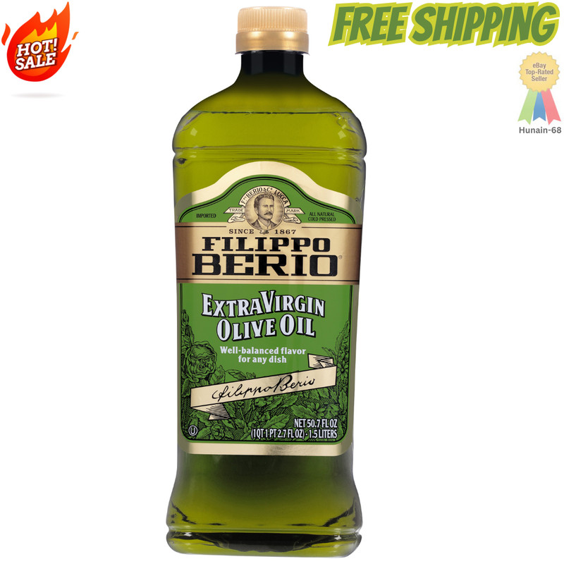 Filippo Berio Extra Virgin Olive Oil 50.7 Fl Oz Gluten Free Sodium & Sugar Free