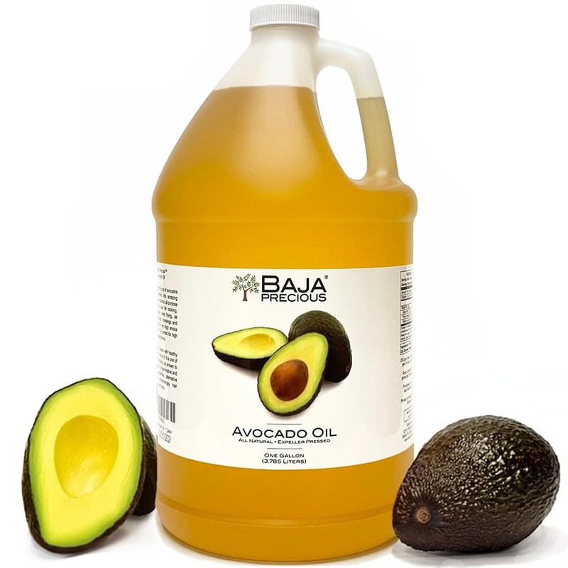 Avocado Oil 100% Pure, 1 Gallon Jug, Food Grade Perfect for High Heat Cooking