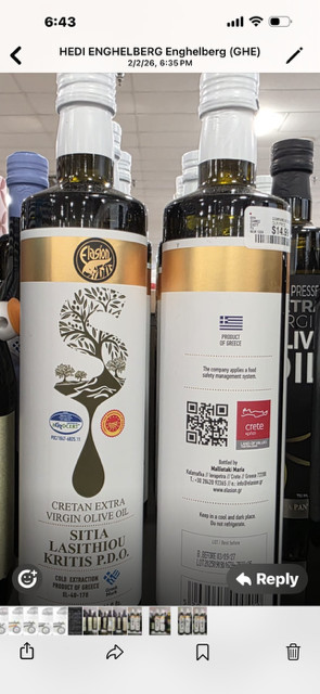 GREEK EVOO PREMIUM EXTRA VIRGIN OLIVE OIL 2 BOTTLES CRETE OLIVE OIL PREMIUM gallery