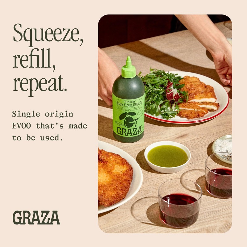 Graza Drizzle Extra Virgin Olive Oil 500ml Bold Flavor Finishing Oil gallery