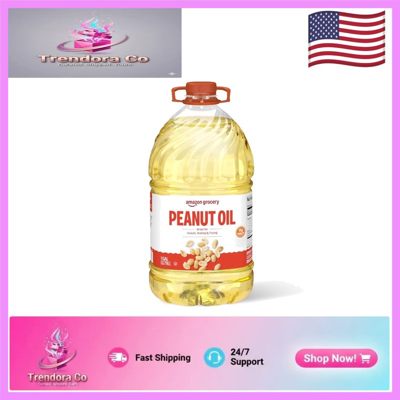 Family-Sized 128 Fl Oz Peanut Oil - Perfect for Everyday Cooking Needs