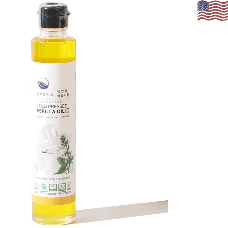 Cold Pressed Raw Perilla Oil, 6.76 Fl Oz 200ml, 100% Pure Perilla Seed Oil, K…