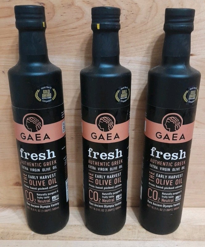 GAEA fresh AUTHENTIC GREEK Early Harvest Xtra Virgin Olive Oil RARE ANCIENT 16.9
