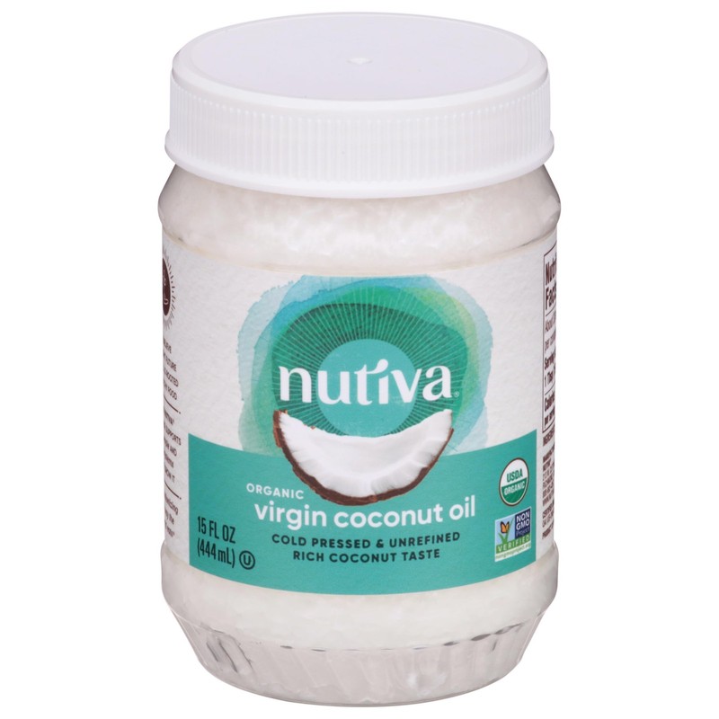 Nutiva Unrefined Coconut Oil 15 fl oz (Pack of 12)