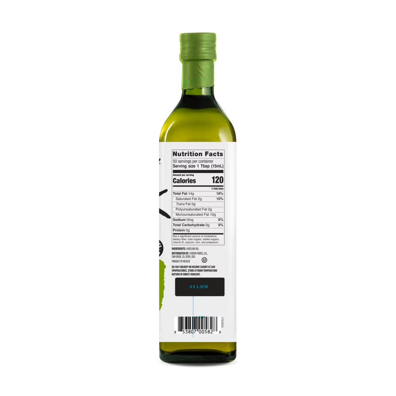 Chosen Foods 100% Pure Avocado Oil 25.4 fl Oz Neutral Taste & Naturally Refined gallery