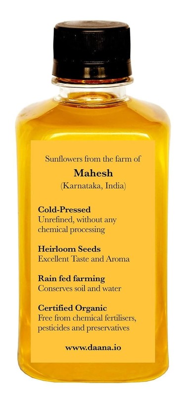 Daana Sunflower Oil: Certified USDA Organic, Extra Virgin, Cold Pressed, High Ol gallery