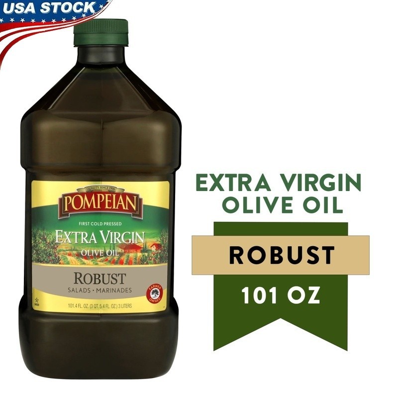 Robust Extra Virgin Olive Oil Cold Pressed Non-Allergenic Gluten Free 101 fl oz