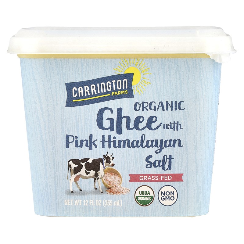 Organic Ghee with Pink Himalayan Salt, Grass-Fed, 12 fl oz (355 ml)