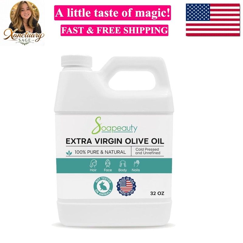 Extra Virgin Olive Oil | 100% Pure & Natural Unrefined Cold-Pressed Carrier O…