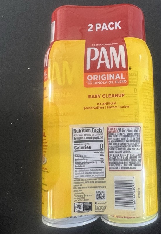 PAM Original Cooking Spray, 12 oz, 2 Pack - Non-Stick & Convenient. gallery