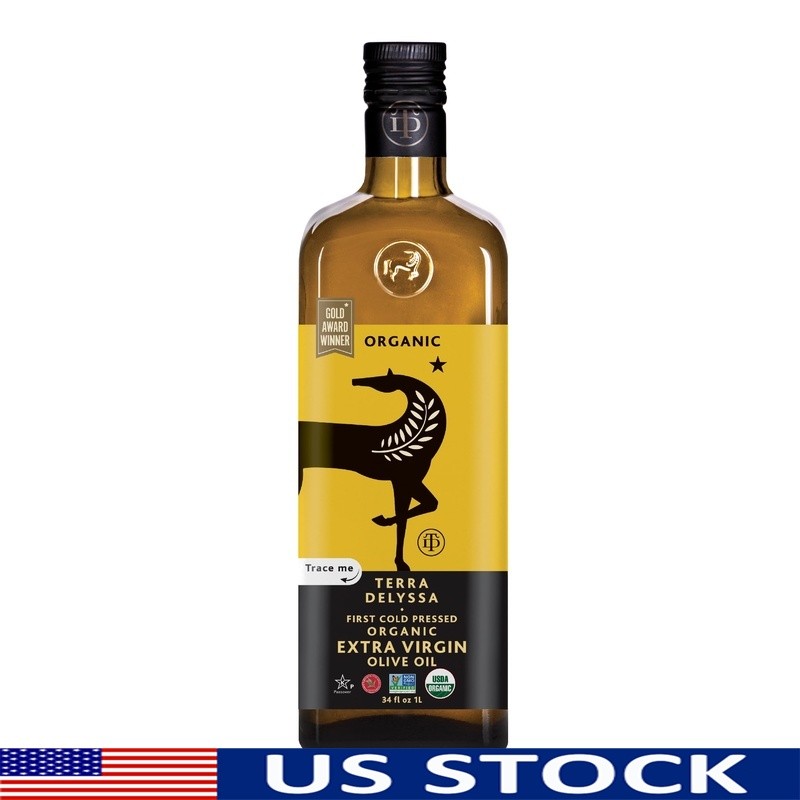 Organic Extra Virgin Olive Oil Cold Pressed Gluten Free Non-GMO Kosher New