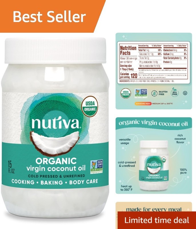 Natural Cold-Pressed Virgin Coconut Oil for Cooking and Beauty
