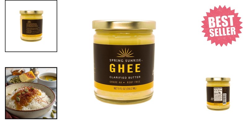 Luxurious Classic Ghee - 9 oz Clarified Butter, rBST Free, for Cooking & Baking gallery