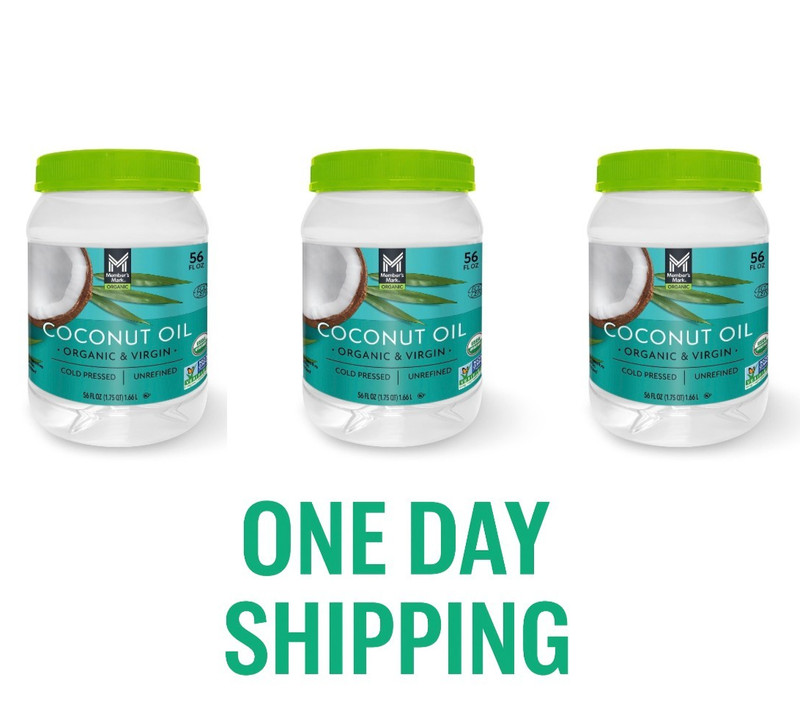 Member’s Mark Organic Virgin Coconut Oil 56 oz (Total 168 oz) 3 PACK