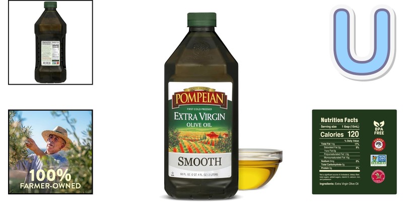 68 Fl Oz Smooth Extra Virgin Olive Oil - Ideal for Frying, Sautéing, Drizzling gallery