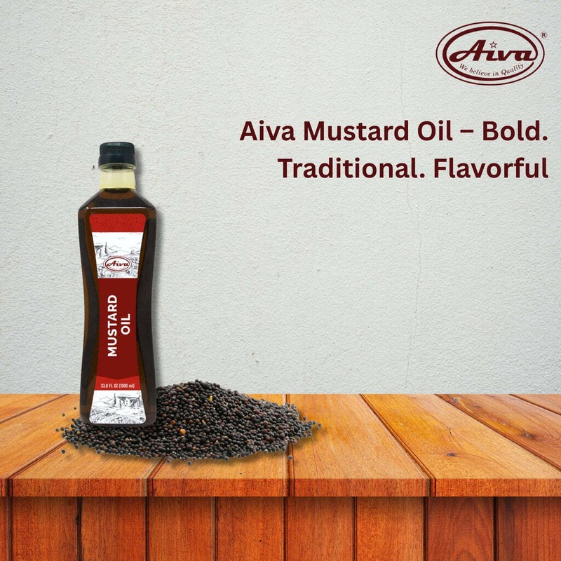 Aiva Mustard Oil - 33.8 fl oz (1 Liter) gallery