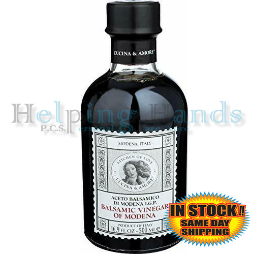 Cucina And Amore Balsamic Vinegar Kitchen Of Love Of Modena Italy 16.9 oz Sealed