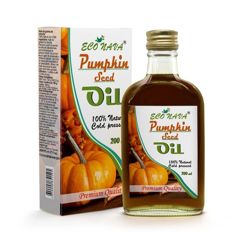 | 200ml / 6.8 oz Pumpkin Oil | 100% Natural Extra Virgin Cold Pressed Glass B…