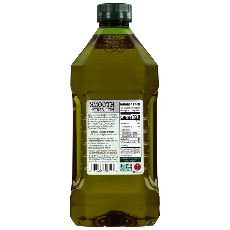 Crafted Smooth Extra Virgin Olive Oil - 68 Fl Oz - Ideal for Sautéing & Baking gallery