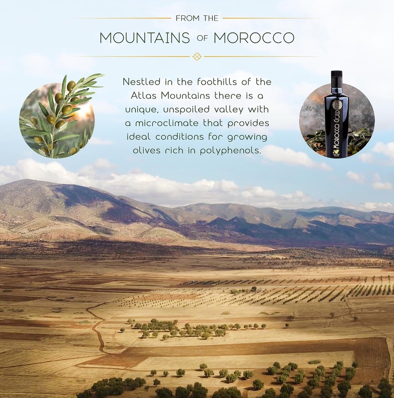 Morocco Gold Single Estate Extra Virgin Olive Oil, Unfiltered, Unblended, 500ml gallery