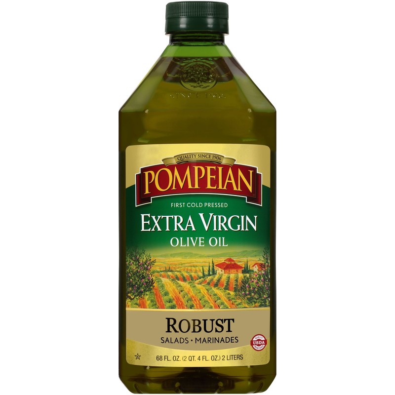 Pompeian Robust Extra Virgin Olive Oil – 68 fl oz