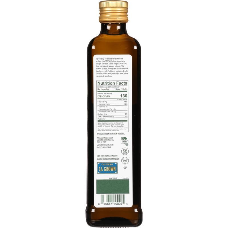 California Reserve Extra Virgin Olive Oil 100% Cold Pressed Arbequina 16.9 fl oz gallery