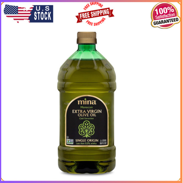 Mina Olive Oil Extra Virgin 68 Fl Oz, New Harvest, Polyphenol Rich Moroccan…