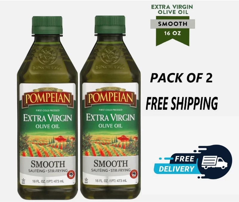 (PACK OF 2) Pompeian Smooth Extra Virgin Olive Oil – 16 fl oz