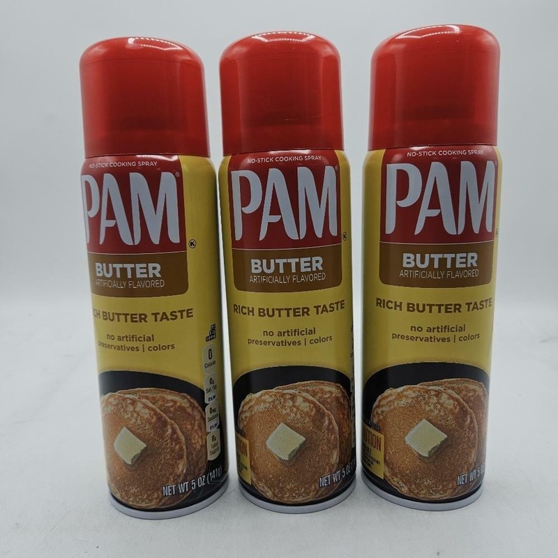 Pam Butter Flavor Cooking Spray, 5 oz 3pack by PAM