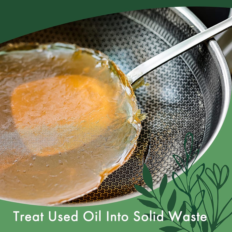 Lasyl Natural Cooking Oil Solidifier Powder, Harden up to 2.25 Gallon of Fry Oil gallery