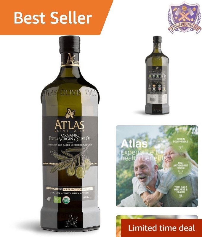Atlas 1 LT Extra Virgin Olive Oil | Rich Aroma & Flavor – Michelin Chef Approved