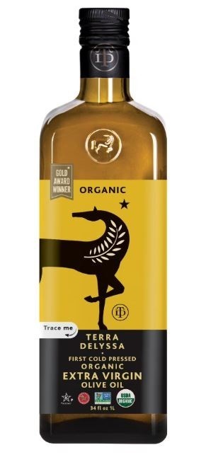 Terra Delyssa Organic Extra Virgin Olive Oil, 34 fl. oz. Glass