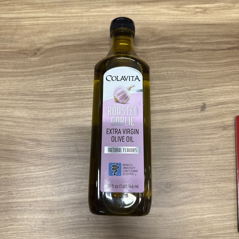 Colavita Roasted Garlic Extra Virgin Olive Oil, 32 Fl Oz – Cold Pressed EVOO