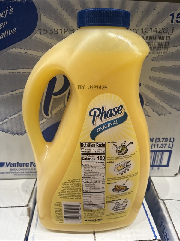 Allergen Free Vegetable Oil with Natural Flavor by Phase | 1 Gallon Jug (Origina gallery