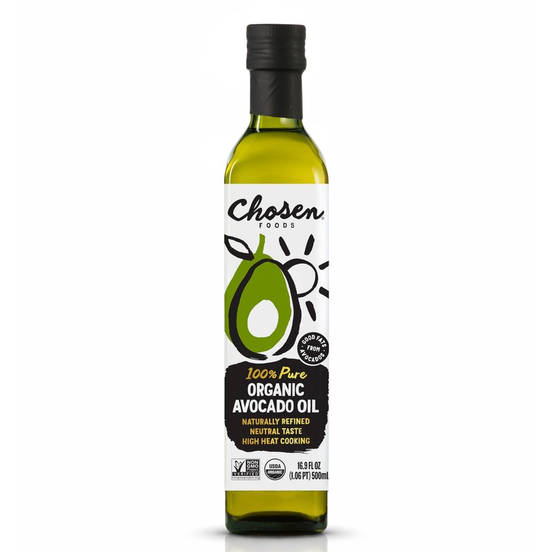 Chosen Foods Organic Avocado Oil, 16.9 Fl Oz - All Purpose Cooking Oil made from