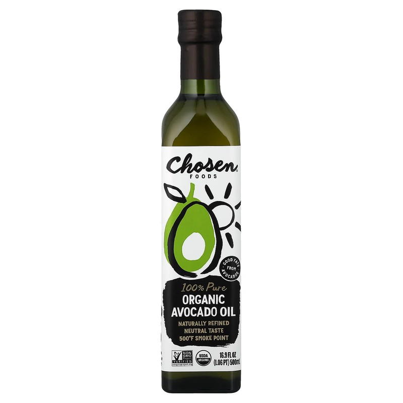 100% Pure Organic Avocado Oil, 16.9 fl oz (500 ml)