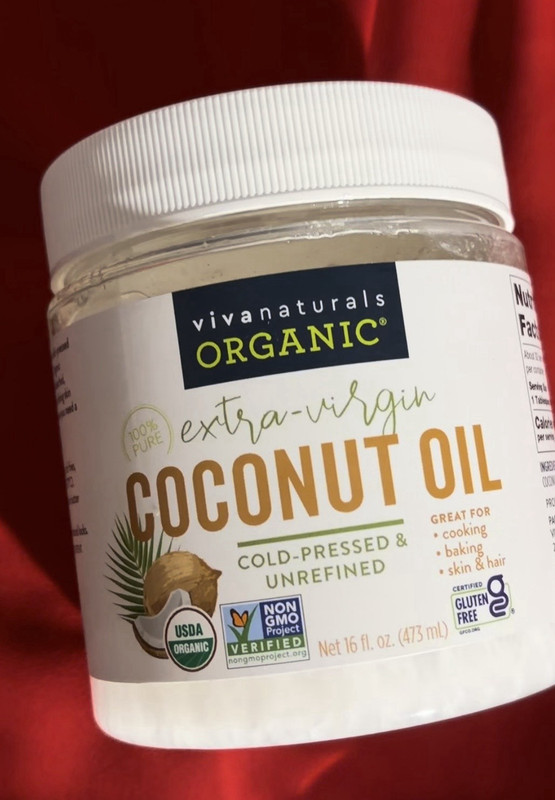 Viva Naturals Organic Extra-Virgin Coconut Oil Cold Pressed 16 fl oz USDA Non-G…