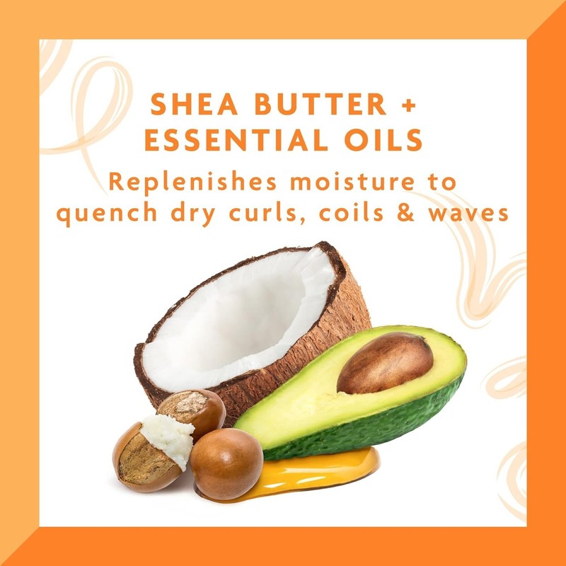 Cantu Coconut Oil Shine & Hold Mist with Shea Butter for Natural Hair, 8 fl oz gallery